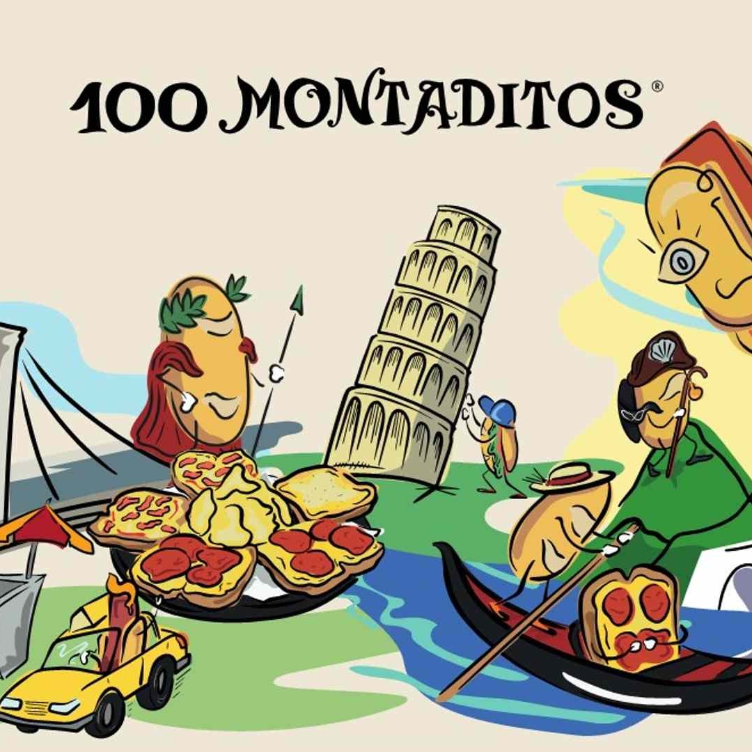Nueva linea gráfica de la carta de 100 montaditos
