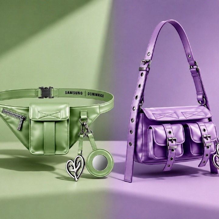 La riñonera, un bolso mini y un cinturón en varios colores
