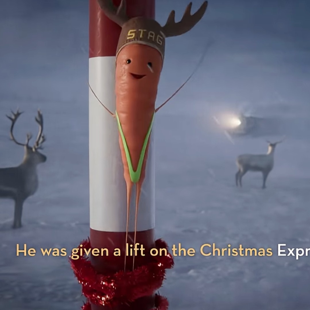 Kevin The Carrot en el anuncio de Navidad de Aldi Reino Unido