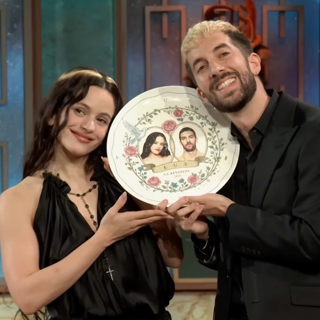 Rosalía y David Broncano en La Revuelta