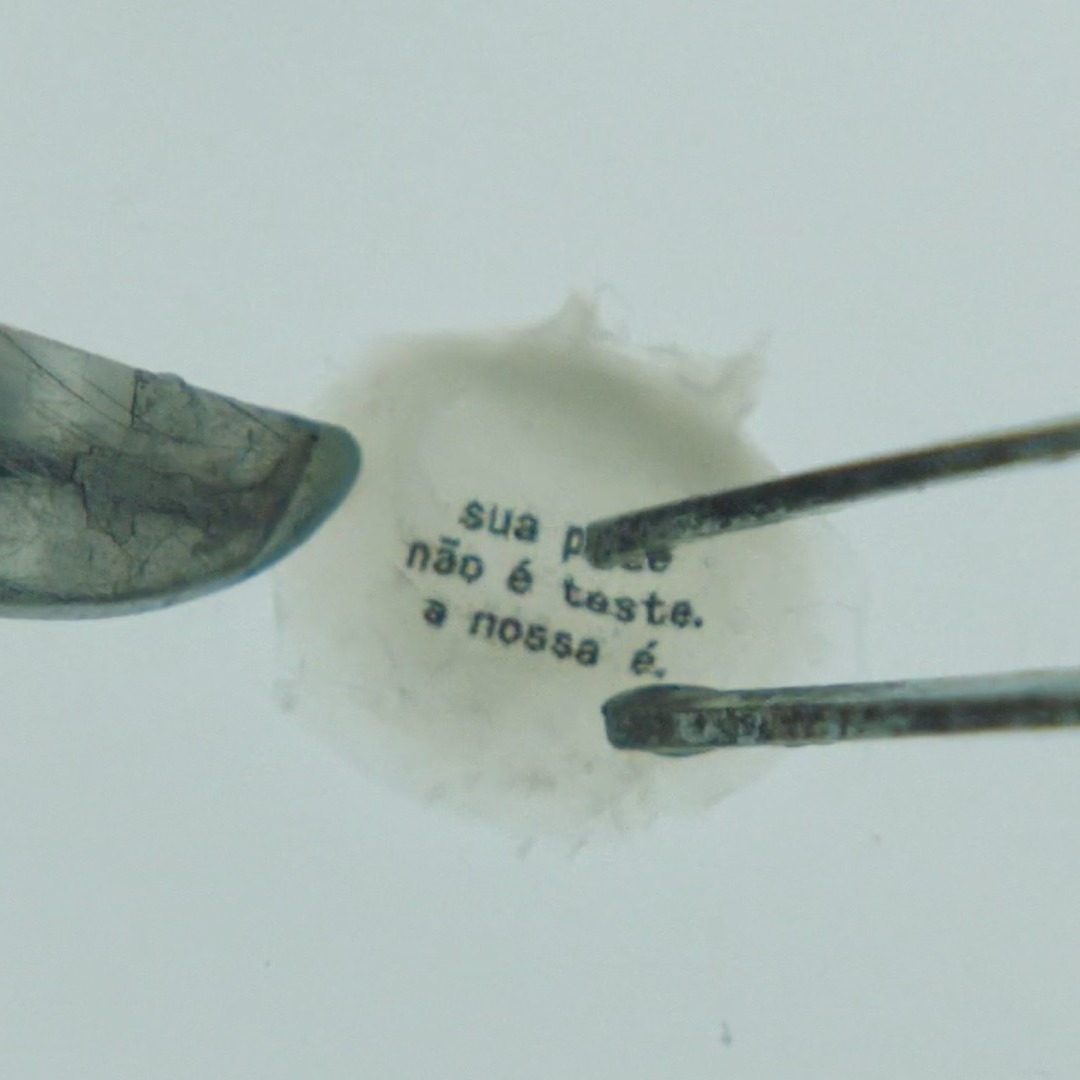 Fragmento de piel creada en laboratorio