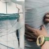 Balmain y Evian se unen para crear un vestido de alta costura con botellas de plástico recicladas