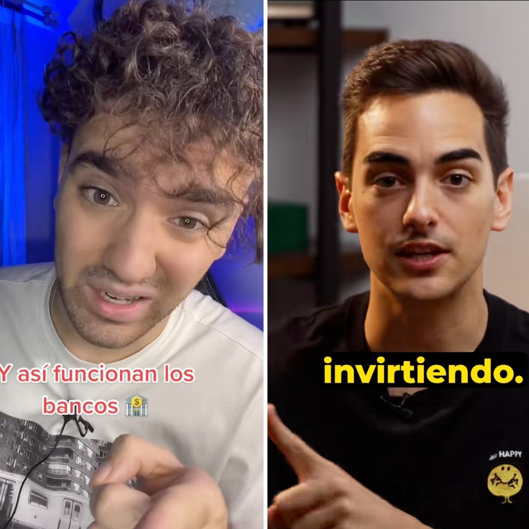 Tiktokers hablando de bancos