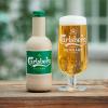 carlsberg botella cerveza papel