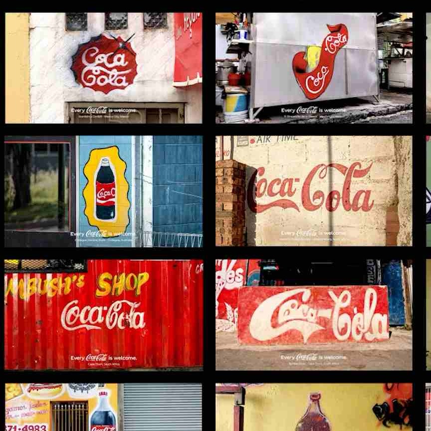 Imágenes de la campaña Every Coca-Cola is welcom