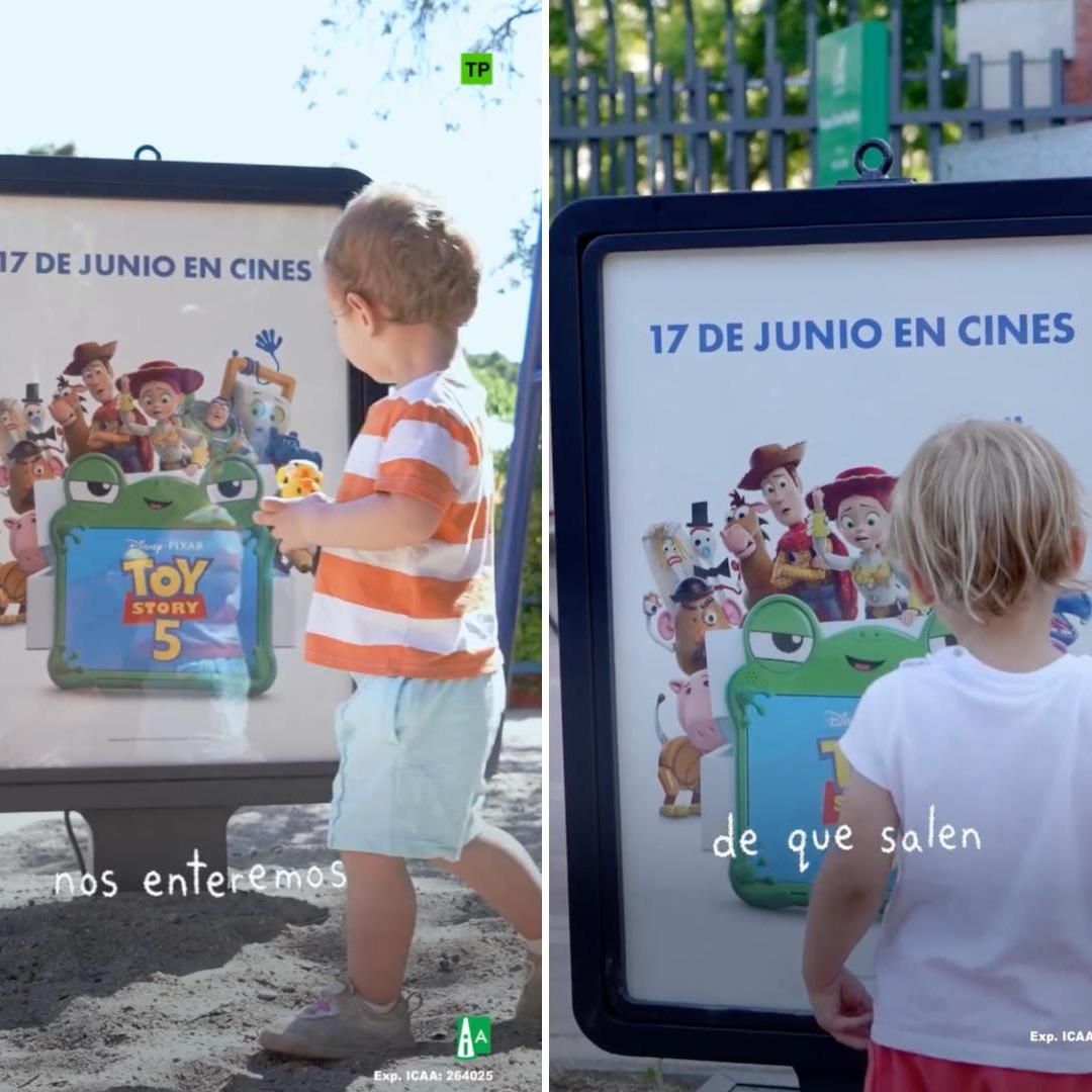 Mupis para niños con carteles de Toy Story 5
