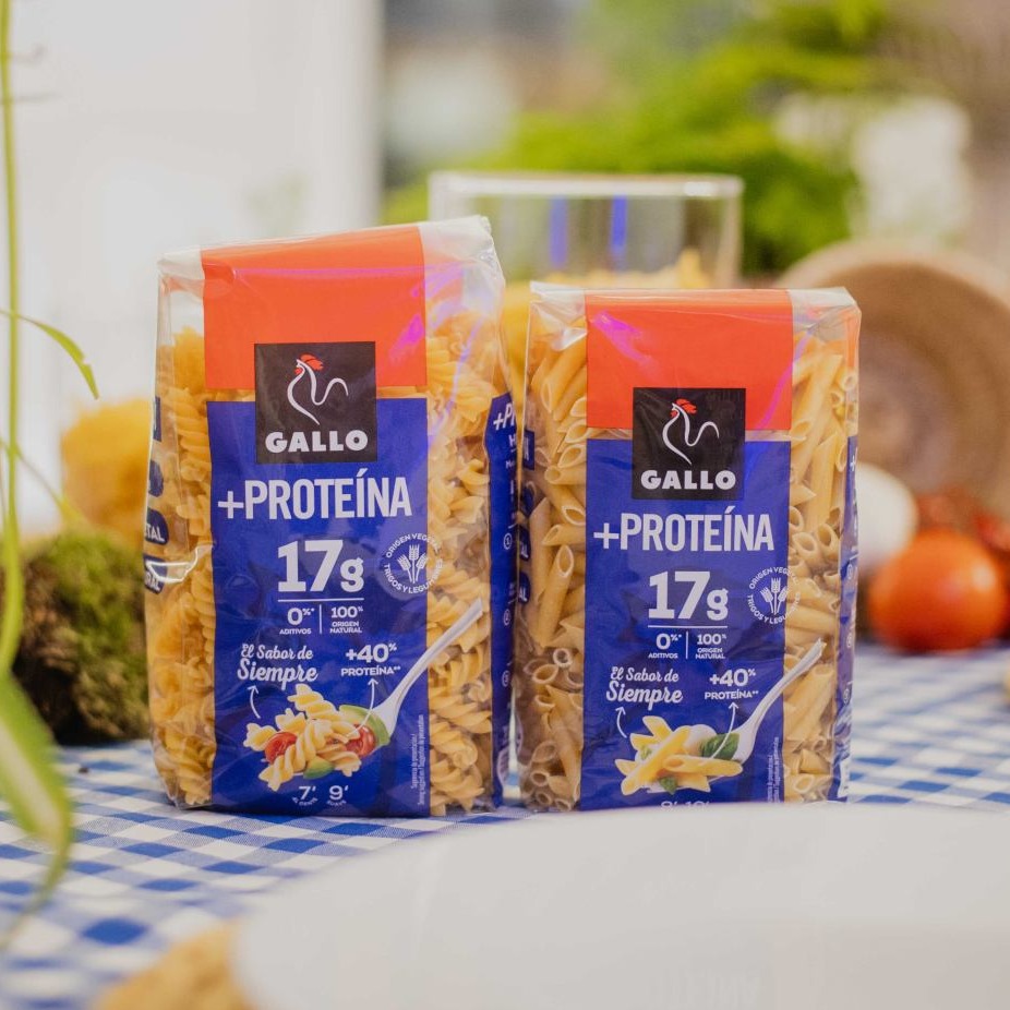 Productos de Doritos y Gallo con proteína