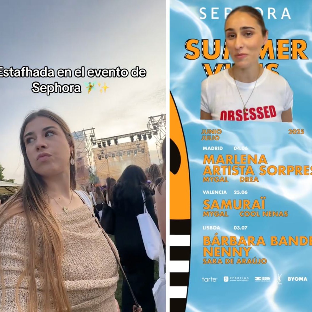 Pantallazos de vídeos de TikTok con valoraciones del Sephora Summer Vibes
