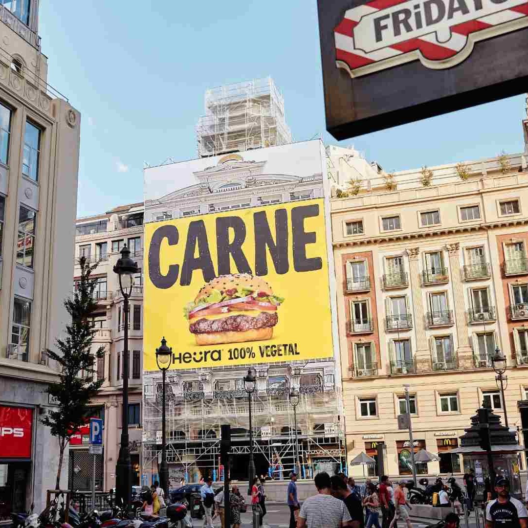 Lona publicitaria de Heura