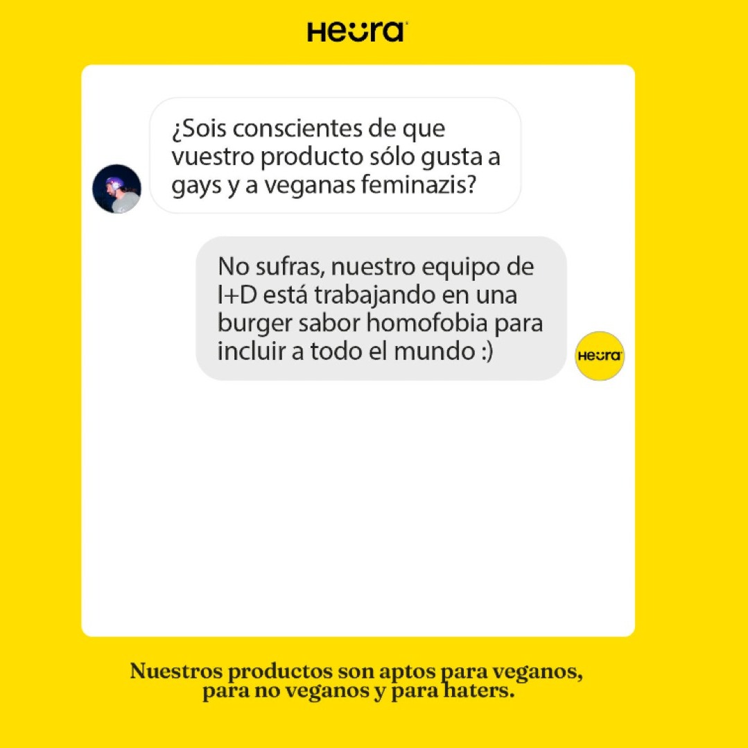 Acción de Heura con Putos Modernos