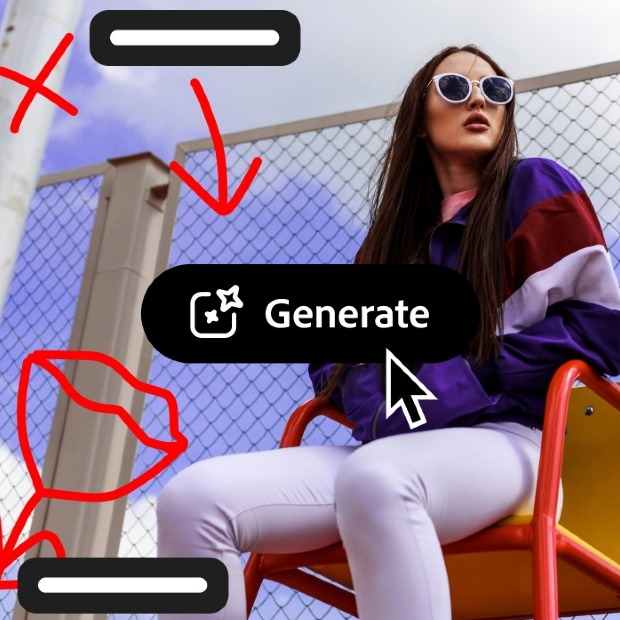 La interfaz de Photoshop con unas amapolas dibujadas a mano a un lado que se convierten en flores con todos los detalles al otro