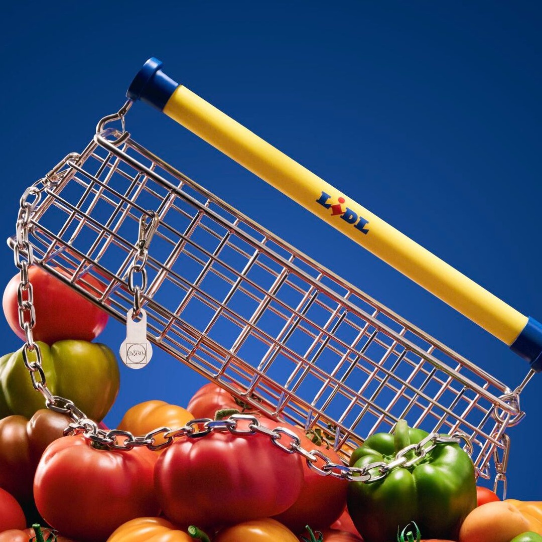 Bolso con forma de carrito de la compra de Lidl Reino Unido