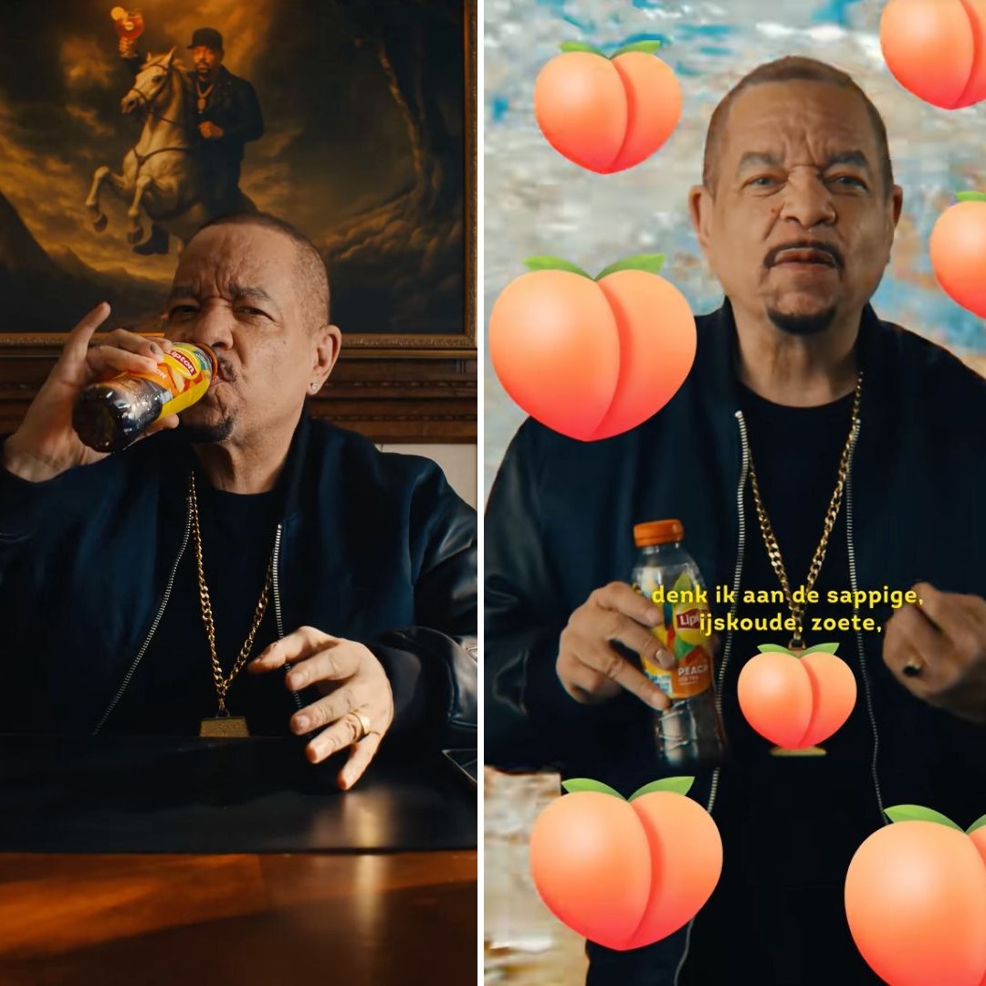 El rapero Ice-T en una campaña de Lipton
