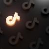 Logotipo de TikTok iluminado como una bombilla