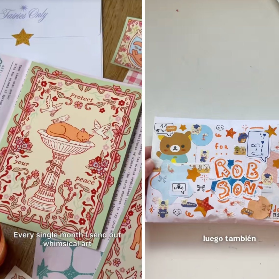 Postales y cartas ilustradas