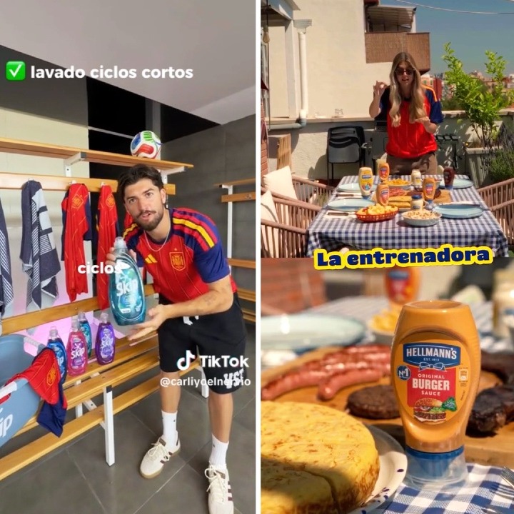 Diferentes escenas de las activaciones de Hellmann's y Skip por el Mundial