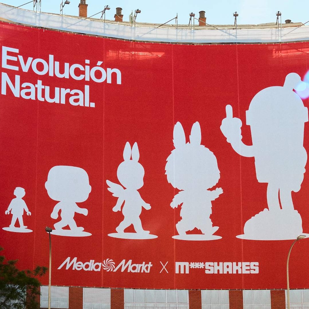 Lona de MediaMarkt y Milfshakes