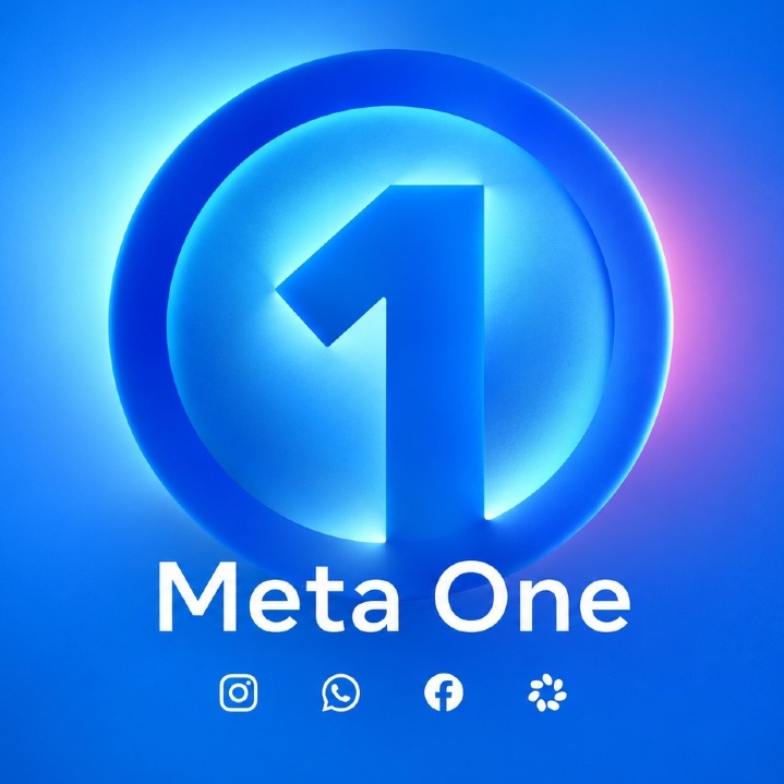 Un uno en azul junto al nombre de Meta One