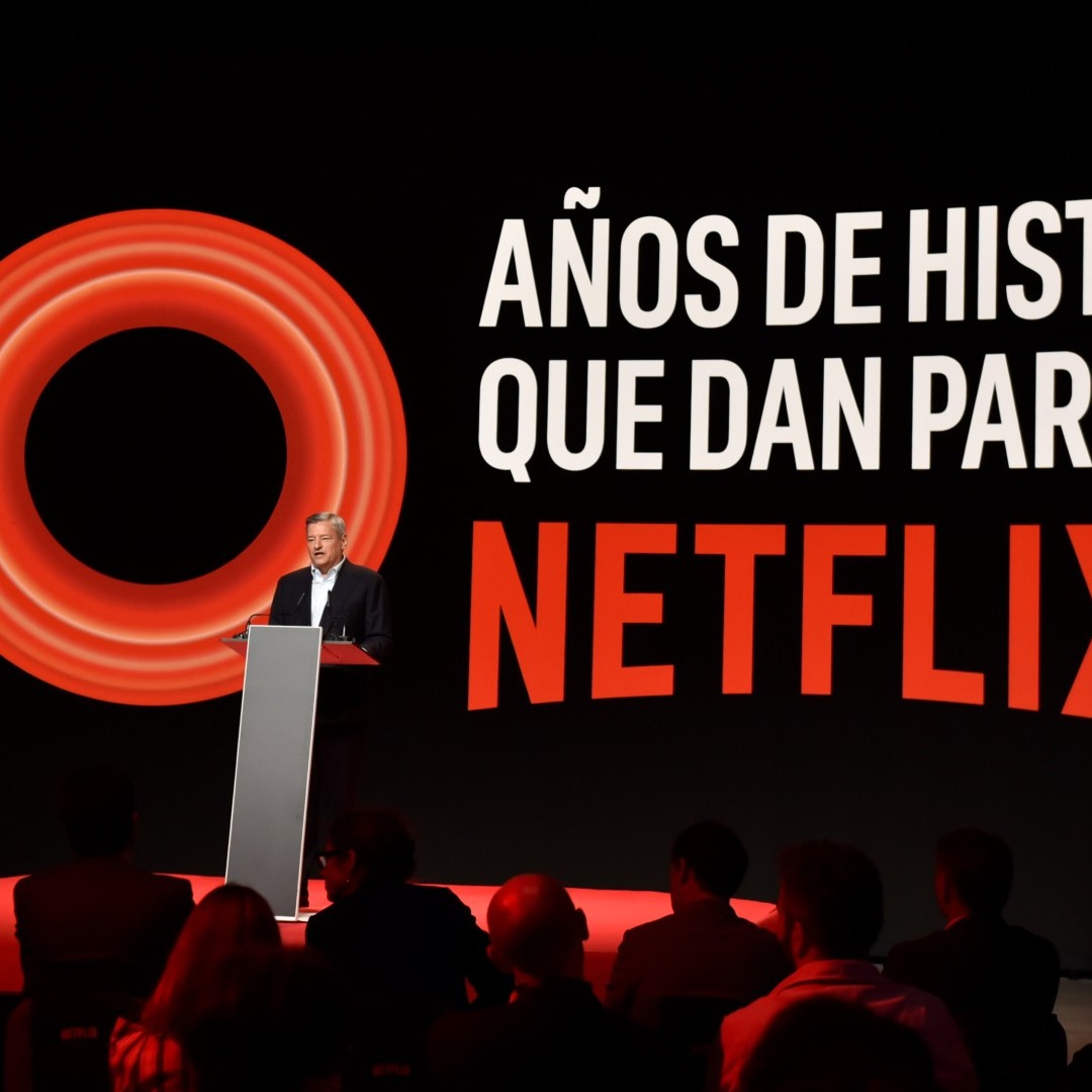 Ted Sarandos en el evento del décimo aniversario de Netflix en España