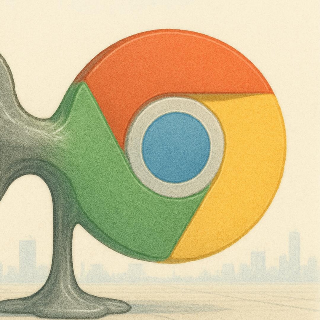 OpenAI podría comprar Chrome si Google se ve obligado a venderlo Logotipos ilustrados de OpenAI y Chrome