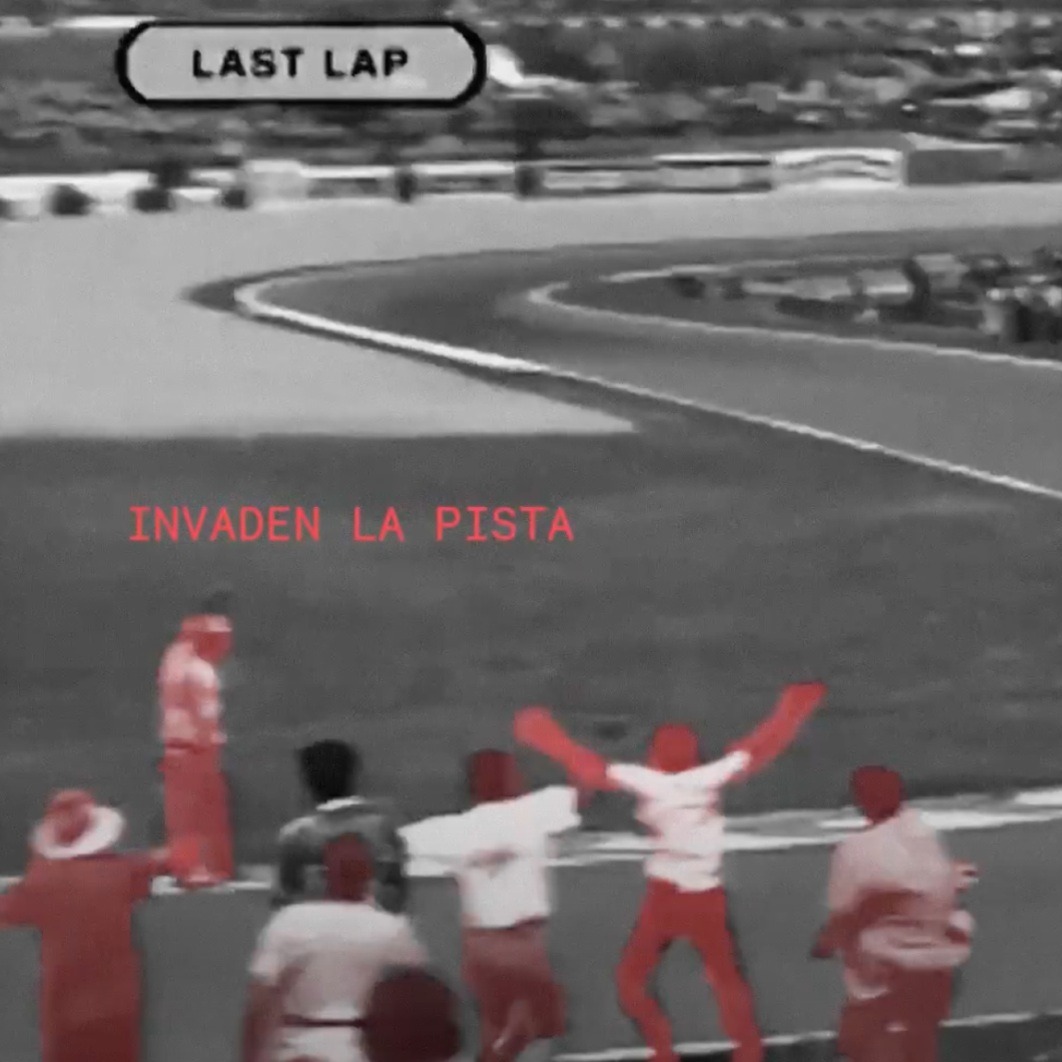 aficionados invadiendo la pista del circuito de Jerez en 1996