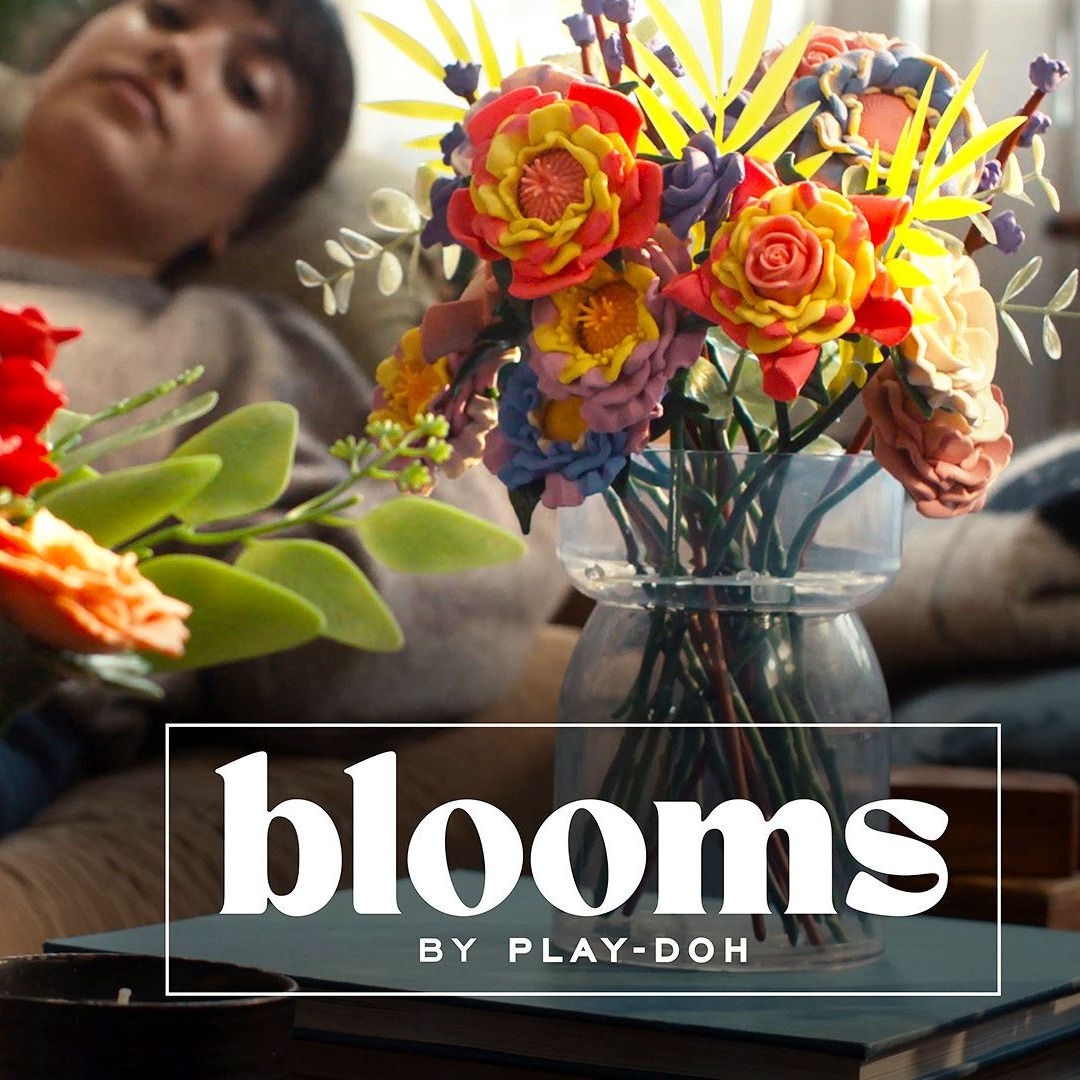 Flores de plastilina Play-Doh