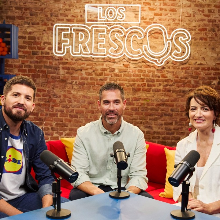 El set de rodaje de Los Frescos, el podcast de Lidl