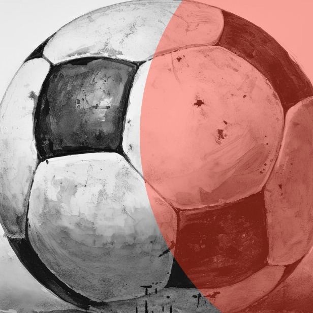 ilustracion de un balon de futbol en blanco y negro