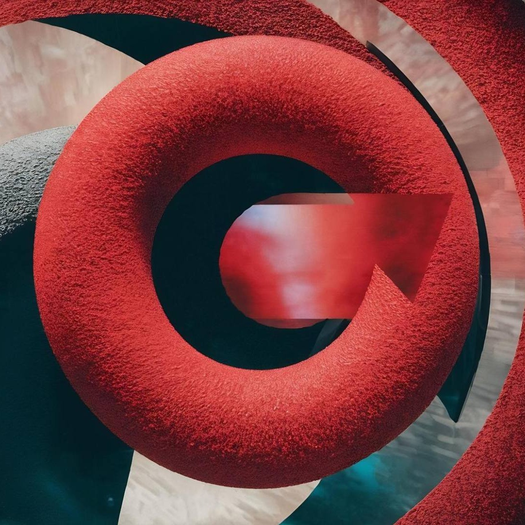 Circulos rojos concéntricos