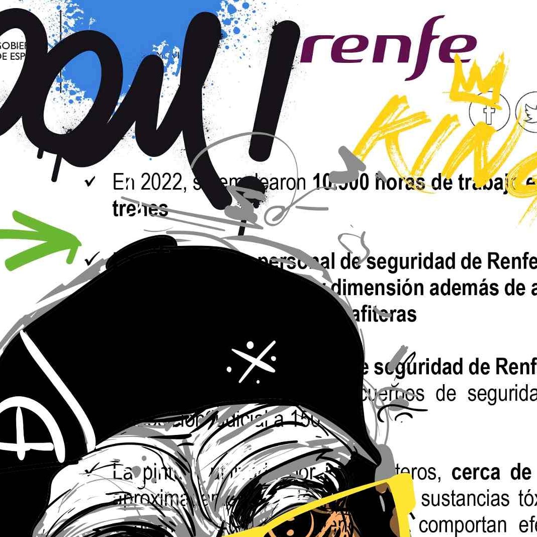 Renfe ‘vandaliza’ su propia nota de prensa y demuestra que también hay creatividad en la relación con los medios