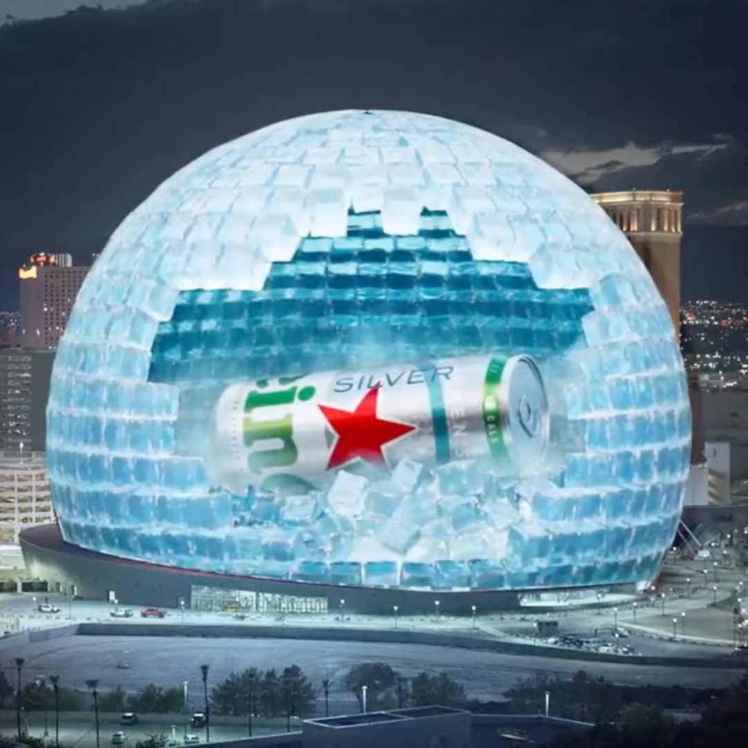 Las marcas se anuncian en Sphere, en Las Vegas