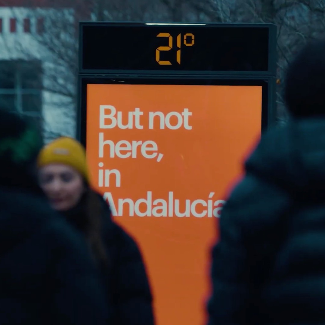 Termómetro que indica temperatura de Andalucía