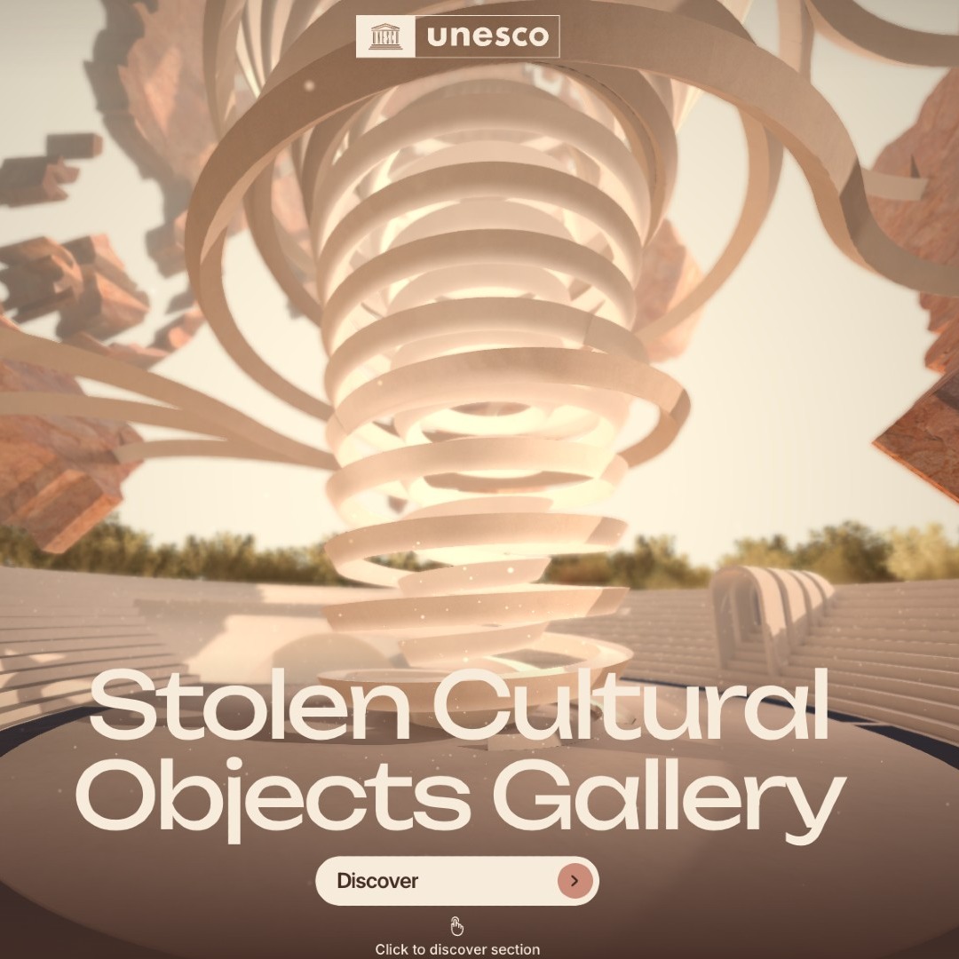 Pantalla inicial del museo virtual de UNESCO