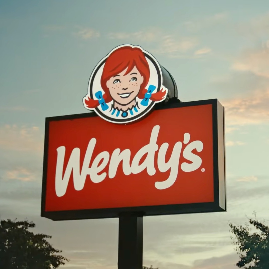 Cartel de la hamburguesería Wendy's