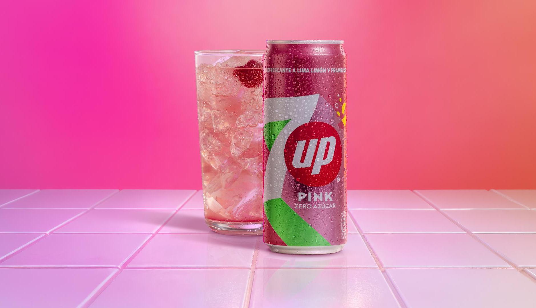 Lata de 7Up Pink