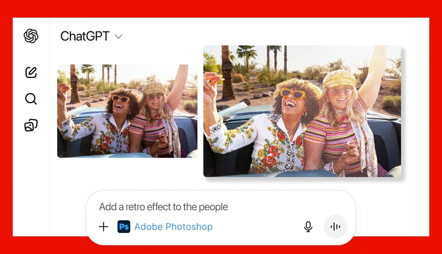 Una imagen de la interfaz de Adobe con ChatGPT