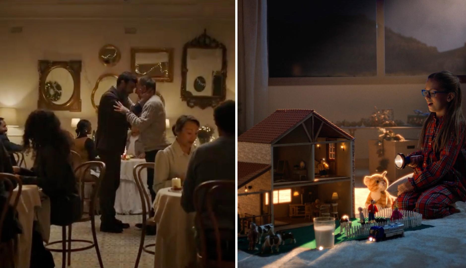 imágenes de los anuncios de navidad de Atresmedia y Mediaset