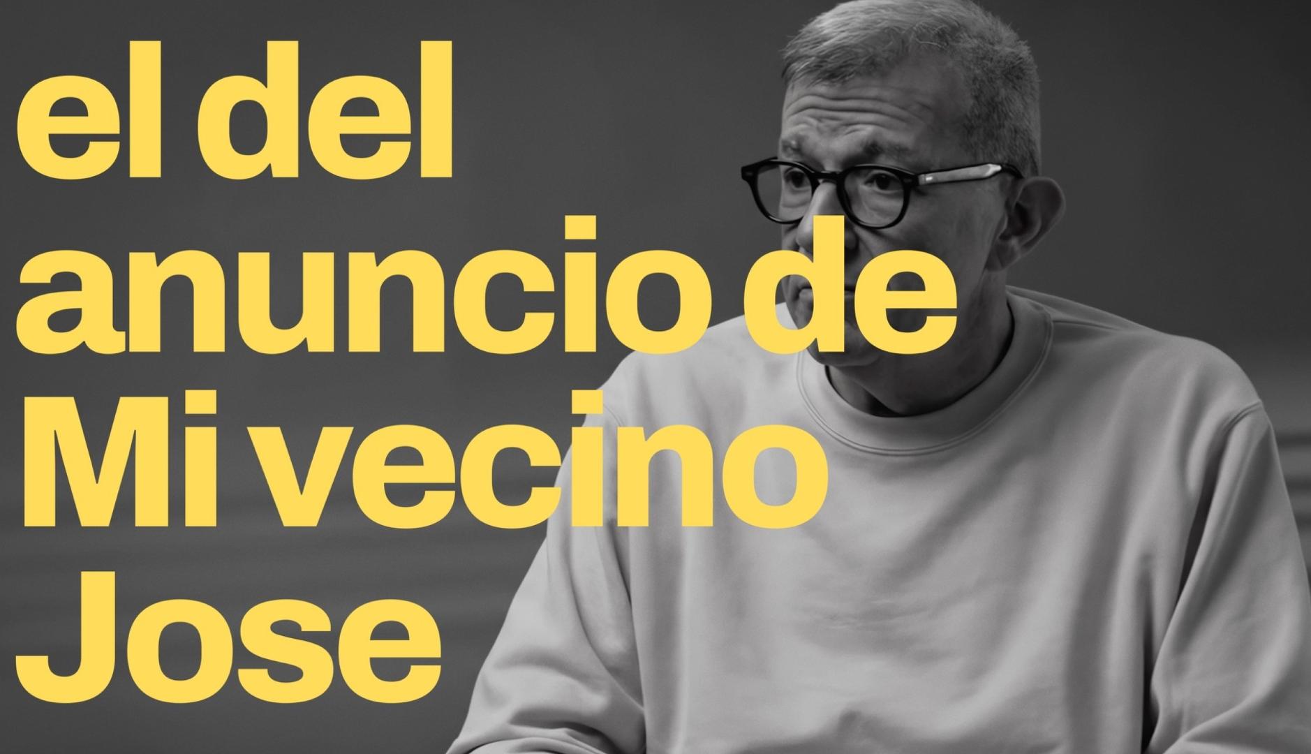 El creativo César García en un anuncio de Atresmedia