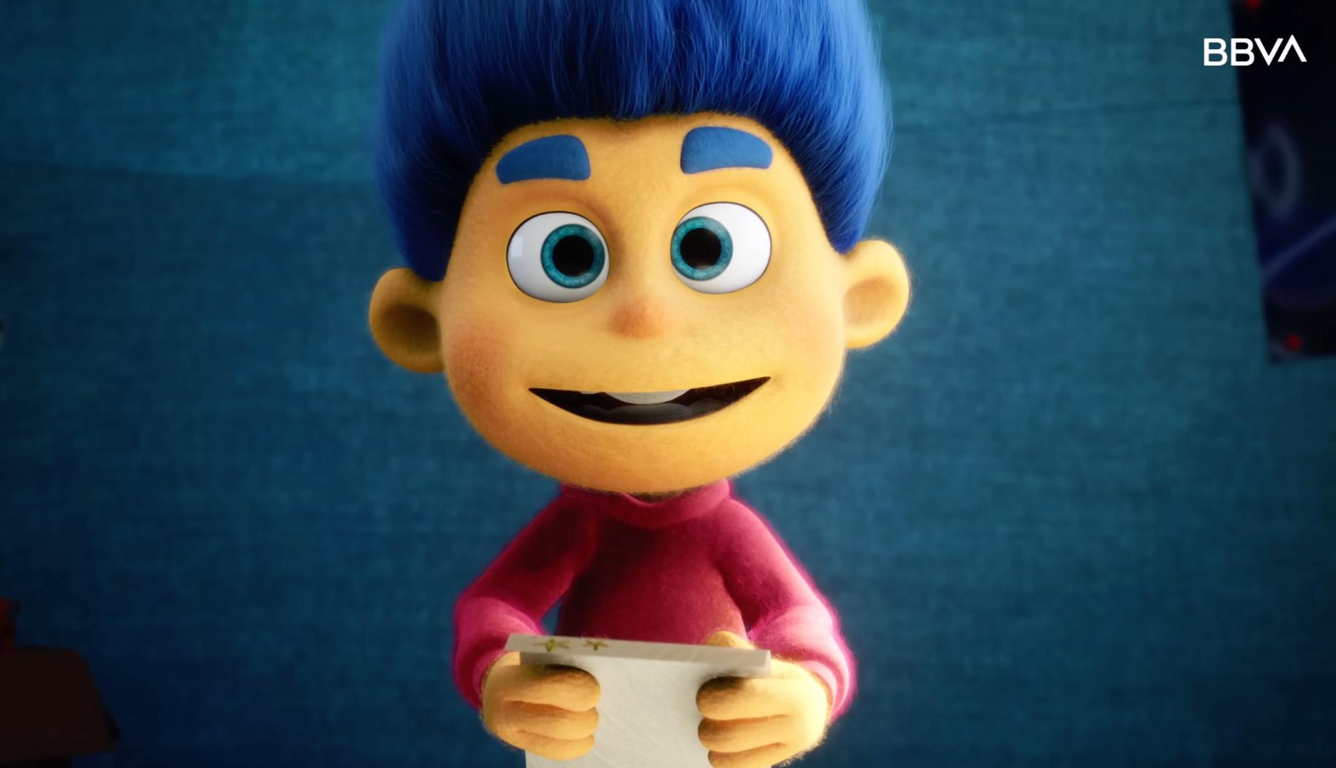 Personaje animado de la serie Aprendemos juntos Kids de BBVA