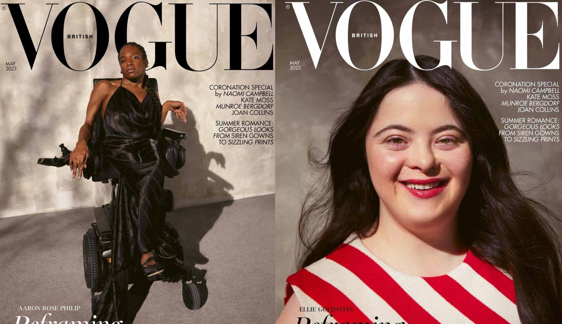 La edición británica de Vogue visibiliza el talento con discapacidad en su número de mayo en un llamamiento a la inclusividad