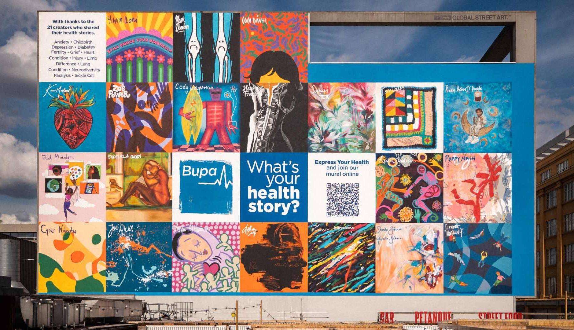 Mural de Bupa en Londres