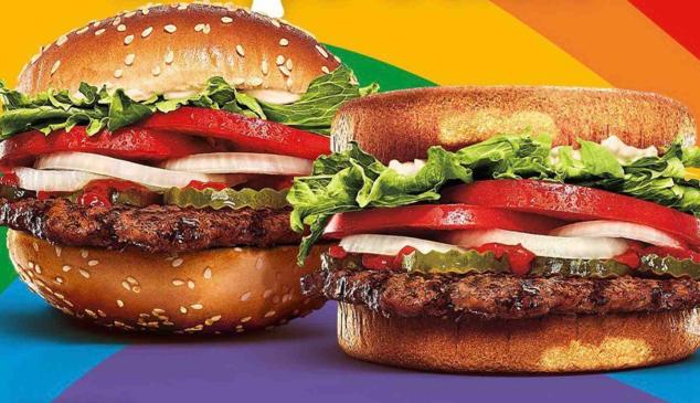 Dos hamburguesas de Burger King elaboradas con la misma parte del pan