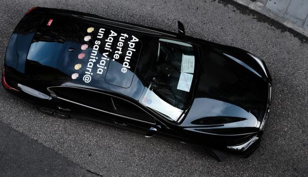 cabify aplauso sanitarios techo coches