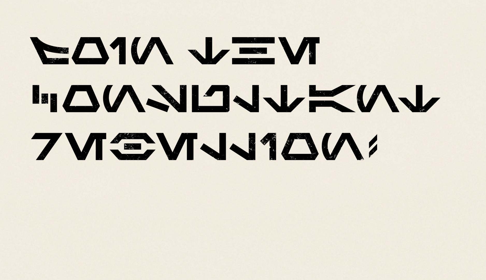 Mensaje en klingon