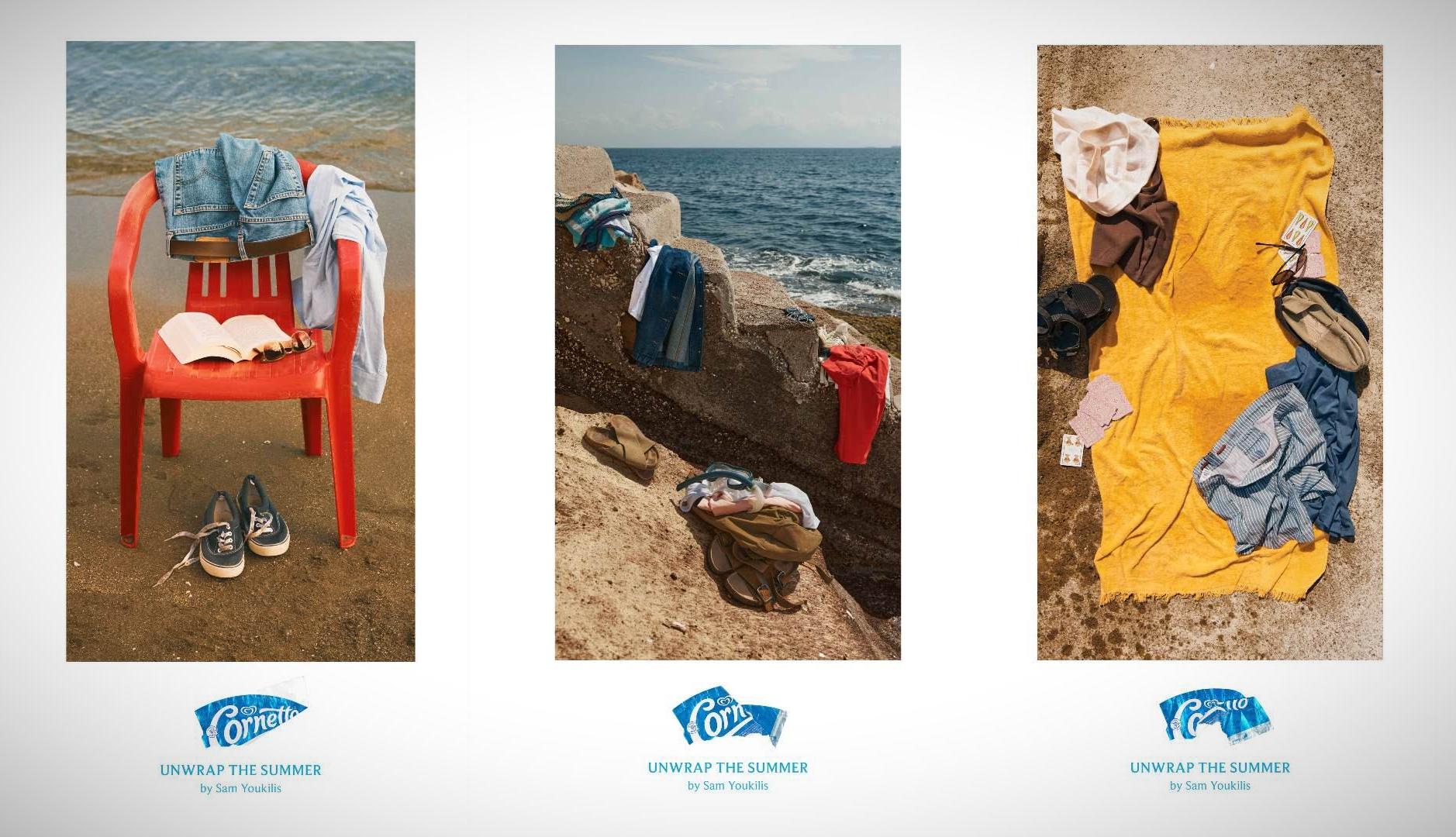 Fotografías de una campaña de Cornetto