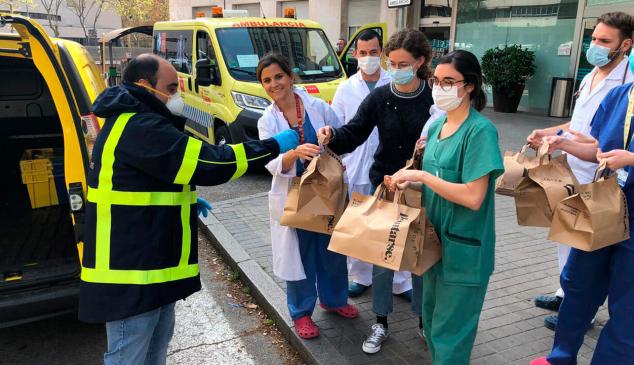 correos repartos comida material sanitario iniciativa solidaria