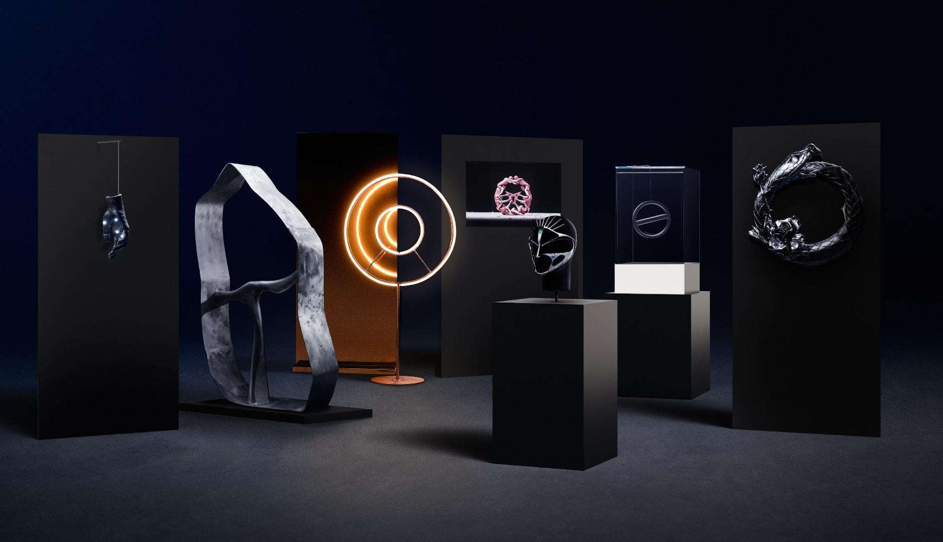 Obras que componen la exposición de arte de Cupra