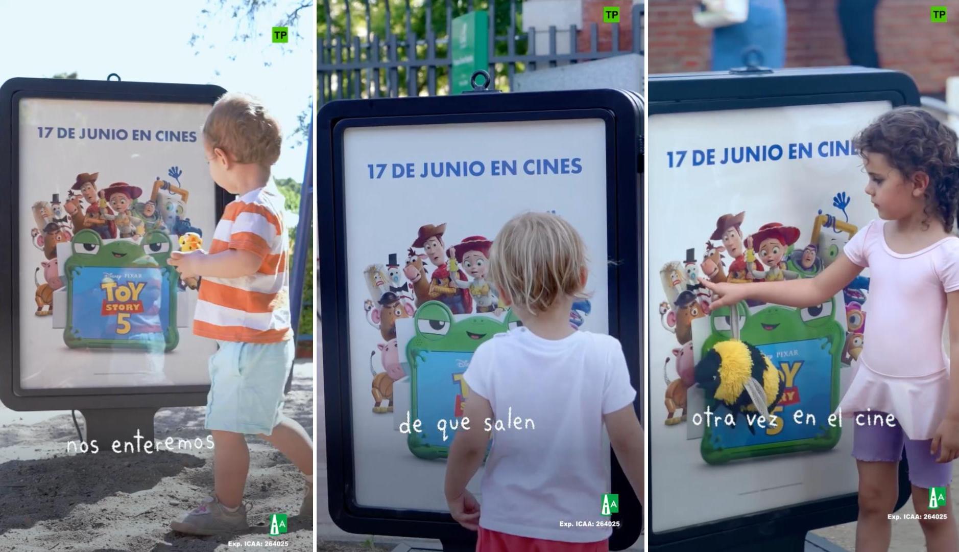 Mupis para niños con carteles de Toy Story 5