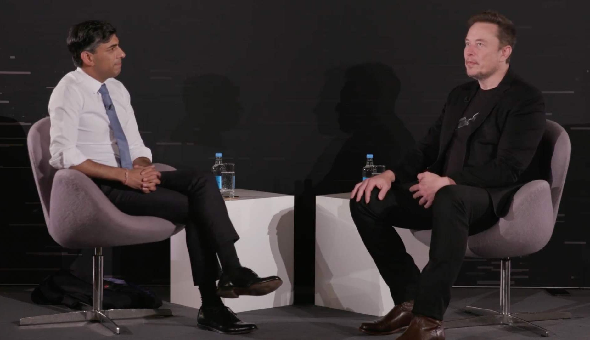Elon Musk entrevistado por Rishi Sunak