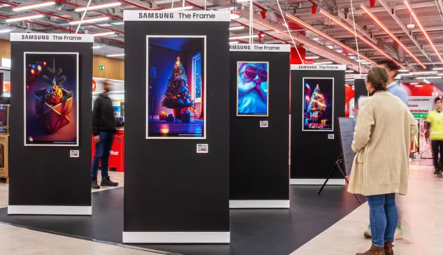MediaMarkt y Samsung crean una exposición con imágenes generadas por los usuario a través de IA